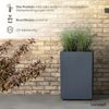 KONZEPT Pflanzkübel groß außen, Blumenkübel mit Rollen, aus Kunststoff (40 x 40 x 59 cm), ideal für Balkon, Terrasse und Garten Bild 4