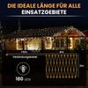 Gartenpirat LED-Lichternetz 4x2 m 180 LED warmweiß mit Timer-Funktion Lichterkette Netz Beleuchtung außen innen Bild 5