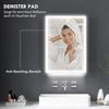 HOMCOM Spiegelschrank mit LED-Beleuchtung, Anti-Beschlag, 3 Lichtfarben, Memory-Funktion (Hängeschrank, 1-St, Badezimmerschrank) für Badezimmer, Schwarz, 50 x 12,8 x 70 cm Bild 5