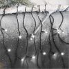 EMOS LED-Eisregen Lichterkette, 10m Weihnachtslichterkette + 5m Zuleitung, 600 LEDs, 8 Lichtmodi, Netzteil mit Timer 6h/18h, IP44 für Innen und Außen, Kaltweiß Bild 5