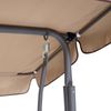 Hollywoodschaukel 3 Sitzer creme-grau 170x110x153cm Bild 2