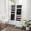 Songmics Schmuckschrank Spiegelschrank Ganzkörperspiegel, Geschenk, weiß Bild 2