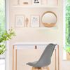 hjh LIVING Schreibtisch mit 1 Schublade 80x42 cm TAROLO II Bambus Gestell, Kleiner Tisch im skandinavischen Stil, Computertisch Weiß Bild 4
