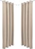 Beautissu Vorhang 2er Set Thermovorhang Gardine Creme Amelie TO, 140x245cm, Ösenvorhang isolierend Kälte- & Hitzeschutz Vorhang Wohnzimmer Bild 4