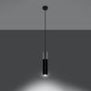 Sollux Borgio 1 Hängelampe schwarz, grau GU10 dimmbar 8 x 8 x 105 cm Bild 3