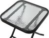 SVITA Balkonset VENTURA, (3-teilig, 2 Stühle, 1 Tisch), gepolstert, Klappstühle, Klapptisch, Camping-Möbel, Metall, Dunkelgrau Bild 5