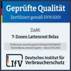 DaMi Lattenrost Relax 90x200 cm – 7 Zonen Lattenrahmen aus Buche mit 6-Fach Härteverstellung – Starr Bild 2