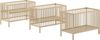 Set aus Babybett und Wickelregal Dino 124.4 x 84.4 x 65.4 cm Buche Natur Bild 2