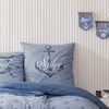 MTOnlinehandel Bettwäsche Sailor Fairytale 135x200 + 80x80 cm 2 tlg, 100% Baumwolle in Renforcé, Renforcé, 2 teilig, Anker und Steuerrad maritime Bettwäsche, ideal als Partnerbettwäsche Bild 3