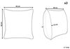Kissen 2er Set Marmor Optik LANTANA 45 x 45 cm Rosa Bild 3