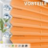 Sanfree Plissee Klemmfix Plisseerollo ohne Bohren Orange B85 x H130cm inkl. Klemmträger Blickdicht und lichtdurchlässig Jalousie Faltrollo Sichtschutz und Sonnenschutz Rollo für Fenster & Tür Bild 2