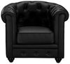 Sessel CHESTERFIELD - Kunstleder - Schwarz Bild 4