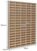 KRUZZEL Standregal Sammlerkasten Sammlervitrine Fächer Holz,90 Fächer, 90 Fächer, Platzsparend, Leicht zu reinigen, einfache Montage Bild 2