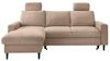 Ecksofa >Pris< Schlaffunktion, Stauraum, hellbraun - 234x88x147 (BxHxT) Bild 4