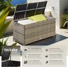 tectake Gartenbox Auflagenbox (1 St, Auflagenbox), Aufbewahrungsbox mit Aluminiumgestell und Rattangeflecht Bild 2