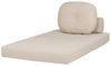 Beliani 'OLDEN' 1-Sitzer Bodensofa mit Schlaffunktion, Beige, Stoff Bild 5