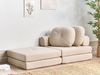 Beliani 'OLDEN' 1-Sitzer Bodensofa mit Schlaffunktion, Beige, Stoff Bild 2