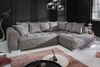 riess-ambiente Ecksofa DECADENCIA 320cm silbergrau · XXL Couch aus Samt inkl. 8 Kissen, Einzelartikel 1 Teile, Big-Sofa in L-Form · Ottomane beidseitig montierbar · Modern Design Bild 2