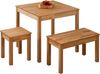 Krok Wood Hocker Tomas aus Massivholz 35 x 35 x 45 cm (Buche, 2X ohne Eingriff) Bild 5