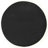 Runder Kurzflor Teppich Uni Fancy rund - schwarz - 133 cm Durchmesser Bild 5