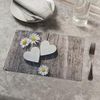 matches21 HOME & HOBBY Platzset Abwaschbare Tischsets 4er Set Landhaus-Stil Blumen & Holz-Optik, (4-St), Platzsets als Tisch-Untersetzer und Tisch-Deko für Esstisch Teller Bild 4