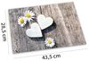 matches21 HOME & HOBBY Platzset Abwaschbare Tischsets 4er Set Landhaus-Stil Blumen & Holz-Optik, (4-St), Platzsets als Tisch-Untersetzer und Tisch-Deko für Esstisch Teller Bild 2