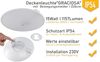 ChiliTec LED Deckenleuchte 26cm PIR Bewegungsmelder 15W 1157lm GRACIOSA Deckenlampe mit Sensor IP54 Licht 3000K warmweiß Bild 5