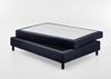Atlantic Home Collection Happy Boxbett ohne Kopfteil, Bonellfederkern- Matratze, Härtegrad H2, Stoff, Blau, 160x200 Bild 5