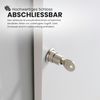 bümö® Schiebetürenschrank mit Schloss | Aktenschrank abschließbar für Ordner | Büroschrank mit Schiebetüren für Akten in Ahorn Bild 3