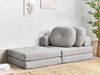 Beliani 'OLDEN' 1-Sitzer Bodensofa mit Schlaffunktion, Grau, Stoff Bild 2