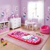 Character World Hello Kitty ReadyBed Kinder Aufblasbares Luftbett und Schlafsack mit Pumpe | Mädchen Reisematratze für Übernachtungen und Camping oder Zuhause Bild 3
