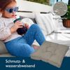 Beautissu Lounge Sitzkissen Outdoor Hellgrau, 10cm, 70cm, 70cm Bild 2