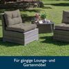 Beautissu Lounge Sitzkissen Outdoor Hellgrau, 10cm, 70cm, 70cm Bild 4