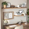 VASAGLE Wandregal, MDF vintagebraun, 40 x 20 x 3,8 cm Bild 4