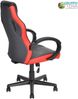 BAKAJI Gaming-Stuhl für Büro, direktional, drehbar, Sport, Racer, Richtung, Bürostuhl, Präsidentschaft, Haus, Studio, Schreibtisch, Bürostuhl, Höhe verstellbar, Rot Bild 4