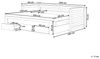 Tagesbett CAHORS 90 x 200 cm Holz Heller Holzfarbton Bild 3