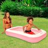 Intex aufblasbarer rechteckiger Pool 166 x 100 x 25 cm pink Bild 2