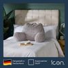 Icon Teddybär Rückenlehne Lesekissen, Grau, Lesekissen Flauschig mit Sitzsack Füllung, Rückenstütze mit Tragegriff Bild 3