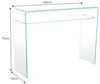riess-ambiente Konsolentisch FANTOME 100cm transparent (Einzelartikel, 1-St), Wohnzimmer · Glas · eckig · mit Ablage · Modern Design Bild 3