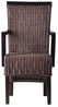MiaMöbel Rattan Armlehnstuhl 'Larissa' braun Massivholz, Rattan Mahagoni Modern Bild 3