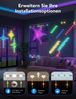 Govee Curtain Lights, 520 RGBIC LEDs Lichterkette, DIY Lichtmuster, Smart LED Vorhang 86+ Modi, IP65 Wasserfest, kompatibel mit Alexa für Zimmer, Party Deko (1,5×2m) Bild 4