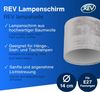 REV Lampenschirm im Vintage Look - Lampenschirm für Tischlampe, Ø 14cm, Ersatzlampenschirm Hänge- und Stehlampe, rund, grau Bild 2