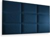 Muralo Samt Wandkissen Stoff Polsterpaneel Schlafzimmer Wohnzimmer Bett Wandpolster Bettkopfteil Lendekissen Modern Luxus Gepolstert Polster Paneel (Dunkelblau, 70x30 cm) Bild 5