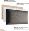 Muralo Samt Wandkissen Stoff Polsterpaneel Schlafzimmer Wohnzimmer Bett Wandpolster Bettkopfteil Lendekissen Modern Luxus Gepolstert Polster Paneel (Dunkelblau, 70x30 cm) Bild 3
