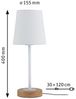 Paulmann No. 79636 Tischleuchte Neordic Stellan Weiß, Holz E27 Bild 3