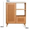 Dmora Credenza Zenara, Buffet da soggiorno, Madia da salotto, Dispensa da cucina, 90x40h110 cm, Quercia Bild 2