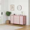 Baloveby Kommode Mit Schubladen, Sideboard Mit 10 Stoffschubladen & 3 Steckdose, Komodenschrank Wohnzimmer, Sideboard Flur, Aufbewahrungseinheit Mit Stoff, Stabiler Metallrahmen, Holztischplatte Bild 2