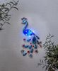 Solar-Wandleuchte ,Peakock', Solardeko mit Pfau, bunt, 6 LEDs, kaltweiß, H 52cm Bild 4