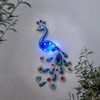 Solar-Wandleuchte ,Peakock', Solardeko mit Pfau, bunt, 6 LEDs, kaltweiß, H 52cm Bild 3