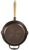 Mahlzeit Grillpfanne Polierte Gusseisenpfanne Ø 27 cm, Bratpfanne mit zwei Ausgießern, Gusseisen (1-tlg) Bild 4